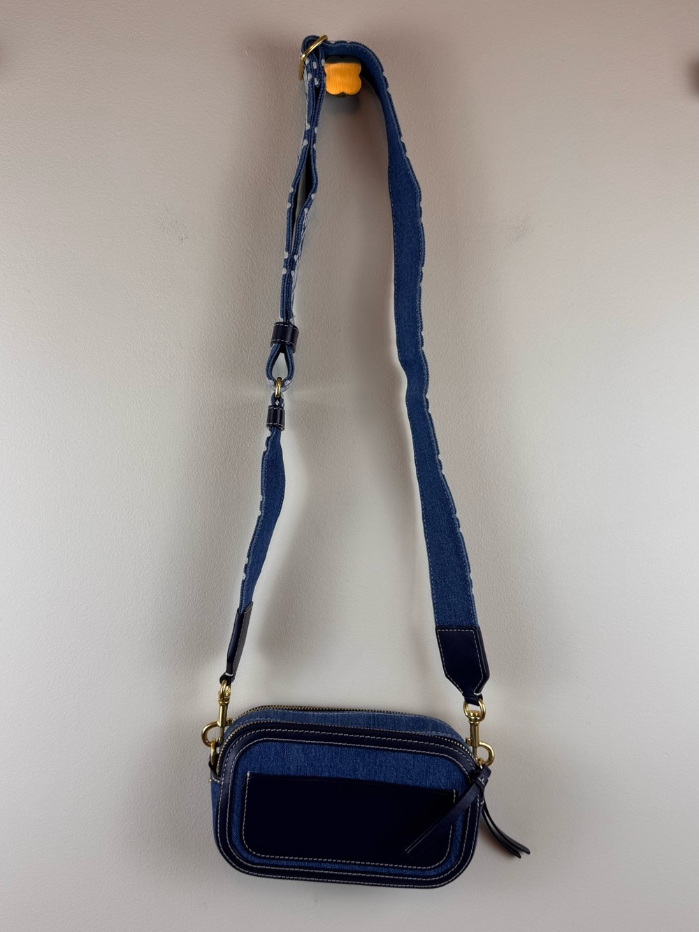 Tory Burch Miller Denim Mini Crossbody Bag with Dust Bag - Picture 8 of 16